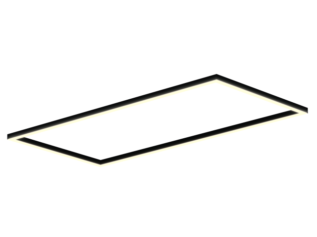 Lamp HOKASU Frame S50 (RAL9005/2498x1219mm/LT70 — 3K/156W)