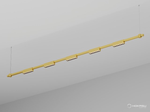 Pendant lamp HOKASU PL11 (GOLD/2500mm – 190mm/3K/17.5W/40deg)