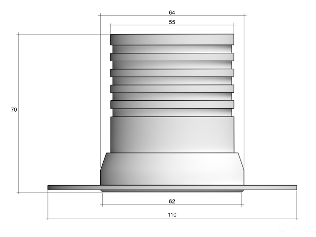 Recessed lamp POINT HIDE