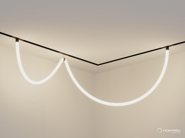 Lamp HOKASU GhostLight (ral9005/3500mm — 3K/77W)