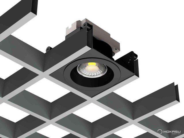 Lamp HOKASU DOT Grilyato-100 (RAL9005 — 3.5K/40W/24deg/VB)