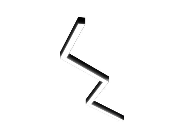 Lamp HOKASU Z S50 (RAL9005/4x651mm-135/LT70 — 4K/54W)