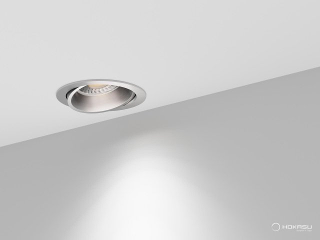 Lamp HOKASU DOT Spin noPS (Silver — 5K/20W/24deg/CRI90)