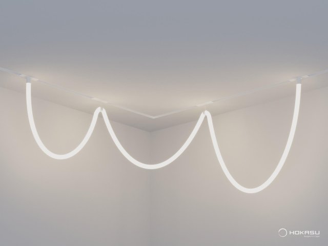 Lamp HOKASU OneLine GhostLight (ral9003/5000mm — 4K/110W)