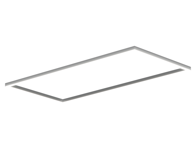 Lamp HOKASU Frame S50 (RAL9003/2498x1219mm/LT70 — 4K/156W)