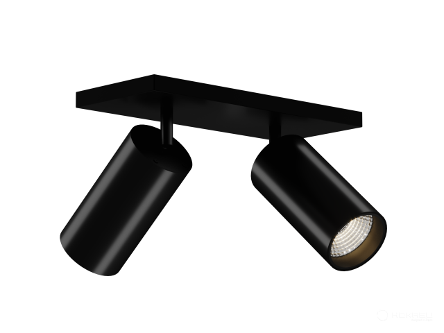 Lamp HOKASU Tube Duo (RAL9005/D75 — 4K/40W/10deg/CRI97/VB)