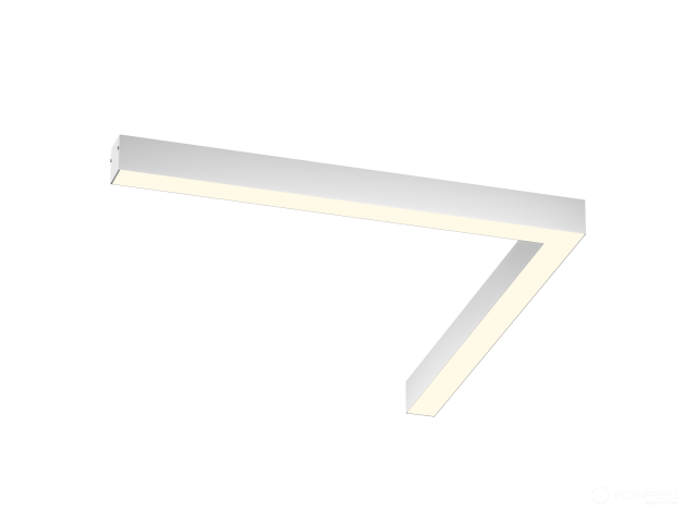 Lamp HOKASU Corner 35/40 (RAL9003/1250x1250mm/LT70 — 3K/52W)