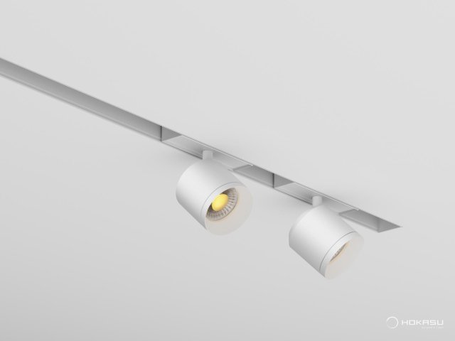 Lamp HOKASU OneLine DOT (RAL9003 — 3K/10W/15deg)