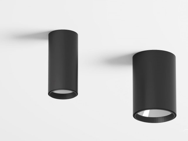 Lamp HOKASU Tube (RAL9005/D75 — 4K/20W/10deg)