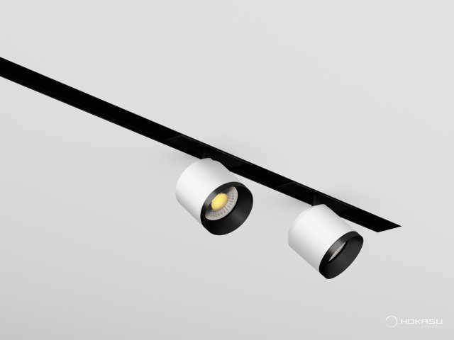 Lamp HOKASU OneLine DOT (RAL9003+B — 4K/10W/24deg)