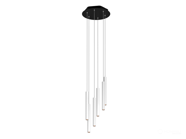 Pendant lamp HOKASU PL14 (RAL9003+B/D40/320mm — 3K/30W/10deg)