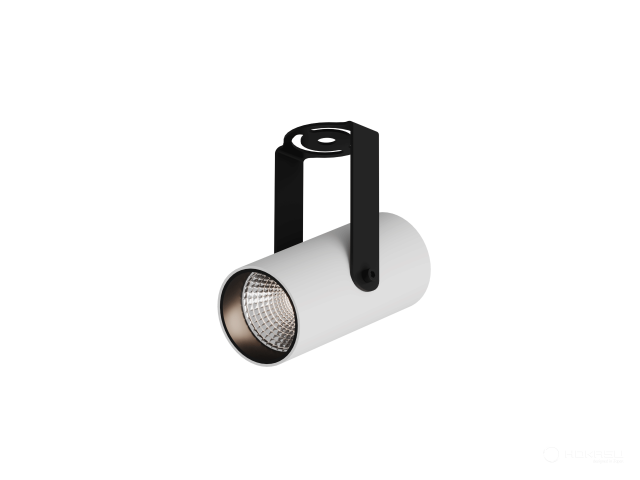 Lamp HOKASU Tube Clip (RAL9003+B/D75 — 4K/20W/10deg)