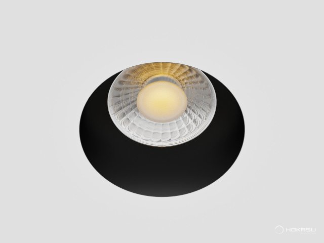Lamp HOKASU DOT Edgeless noPS (RAL9005 — 5K/10W/24deg/CRI98)