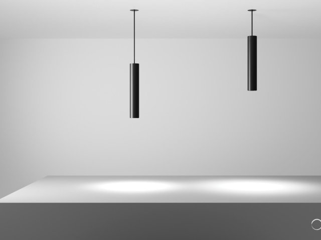 Lamp HOKASU Tube Hang (RAL9005/D55/160mm — 3K/10W/10deg)