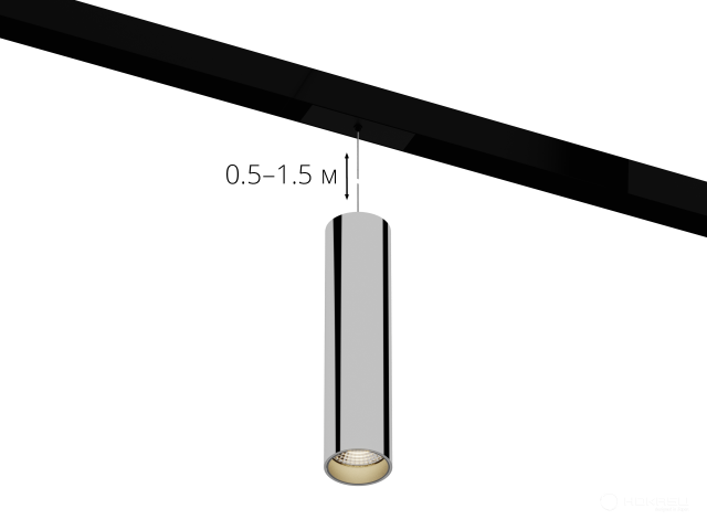 HOKASU OneLine+ Tube Hang (CHROME/D75/320mm — 4K/20W/10deg)