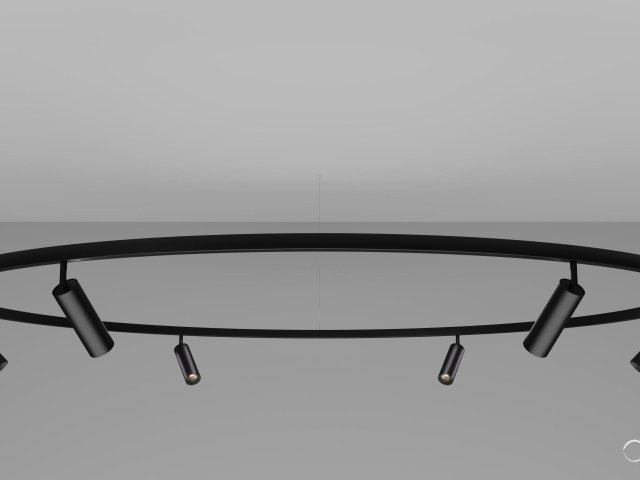 Pendant lamp HOKASU PL1 (RAL9005/2000mm— 3K/60W/38deg)