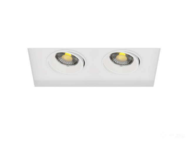 Lamp HOKASU DOTs-S Spin Edgeless noPS (2/RAL9003 — 5K/20W/24deg)
